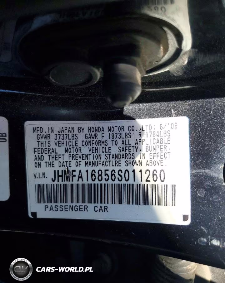 2006 Honda Civic Ex VIN:JHMFA16856S011260 - 12
