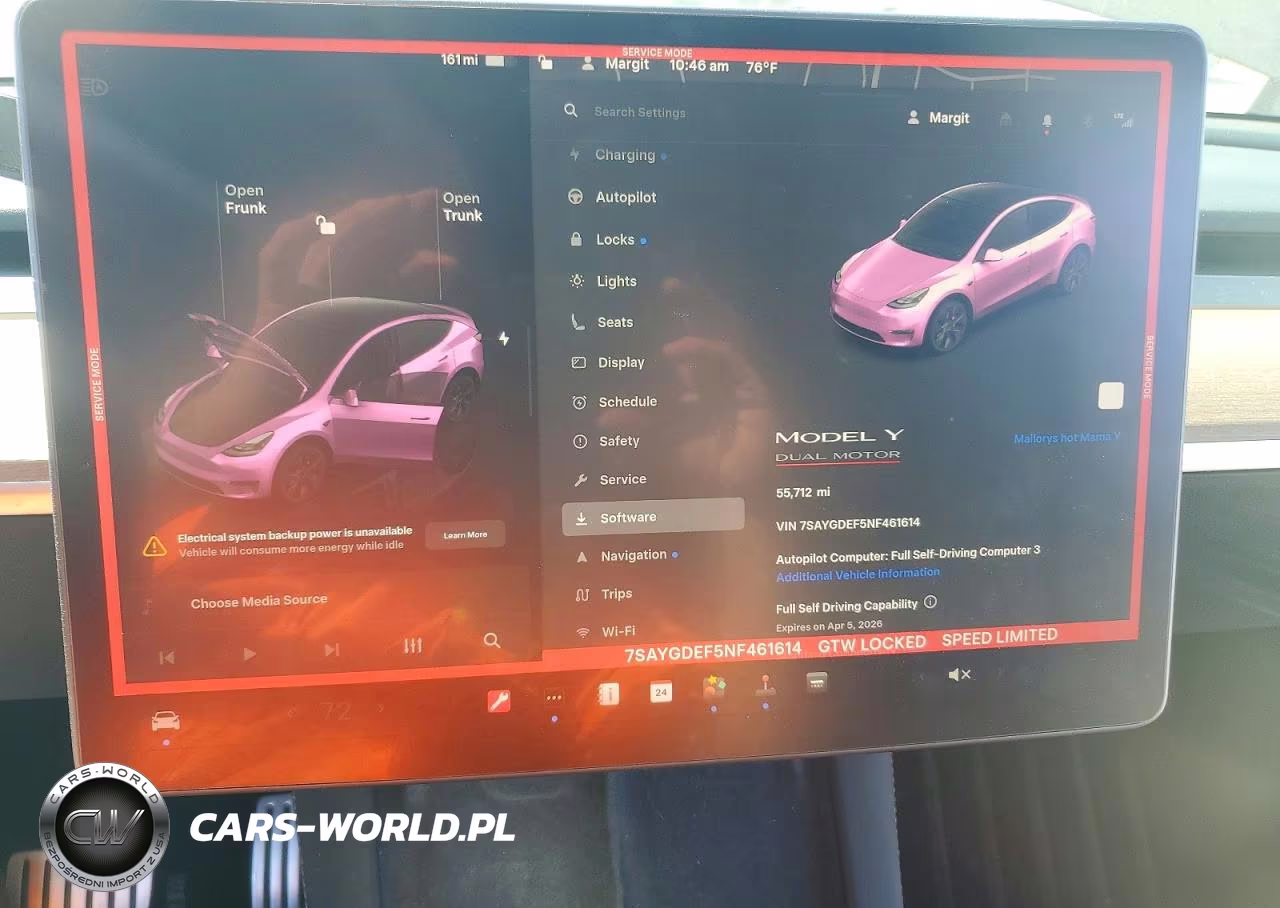 2022 Tesla Model Y VIN:7SAYGDEF5NF461614 - 9