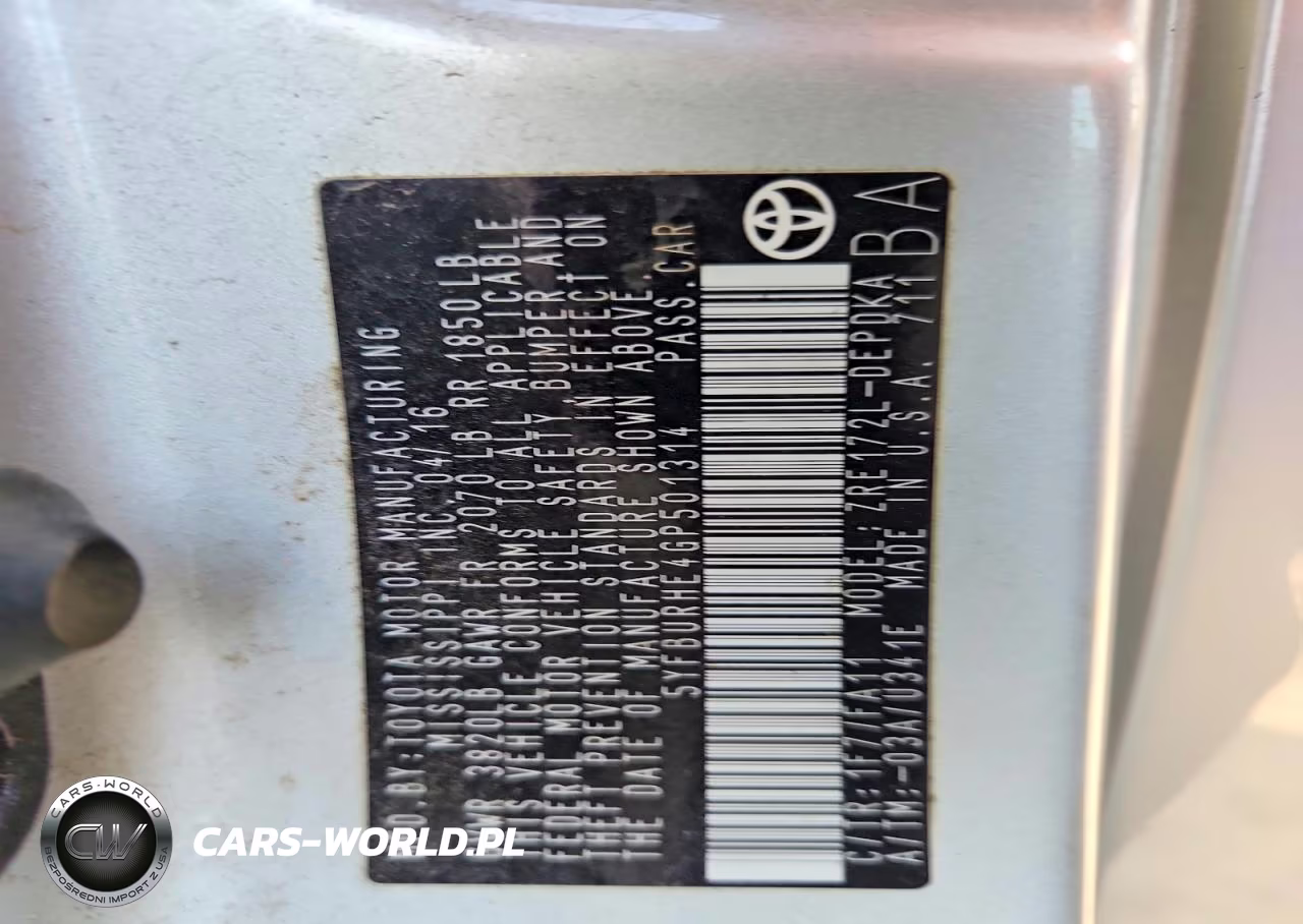 2016 Toyota Corolla L VIN:5YFBURHE4GP501314 - 12