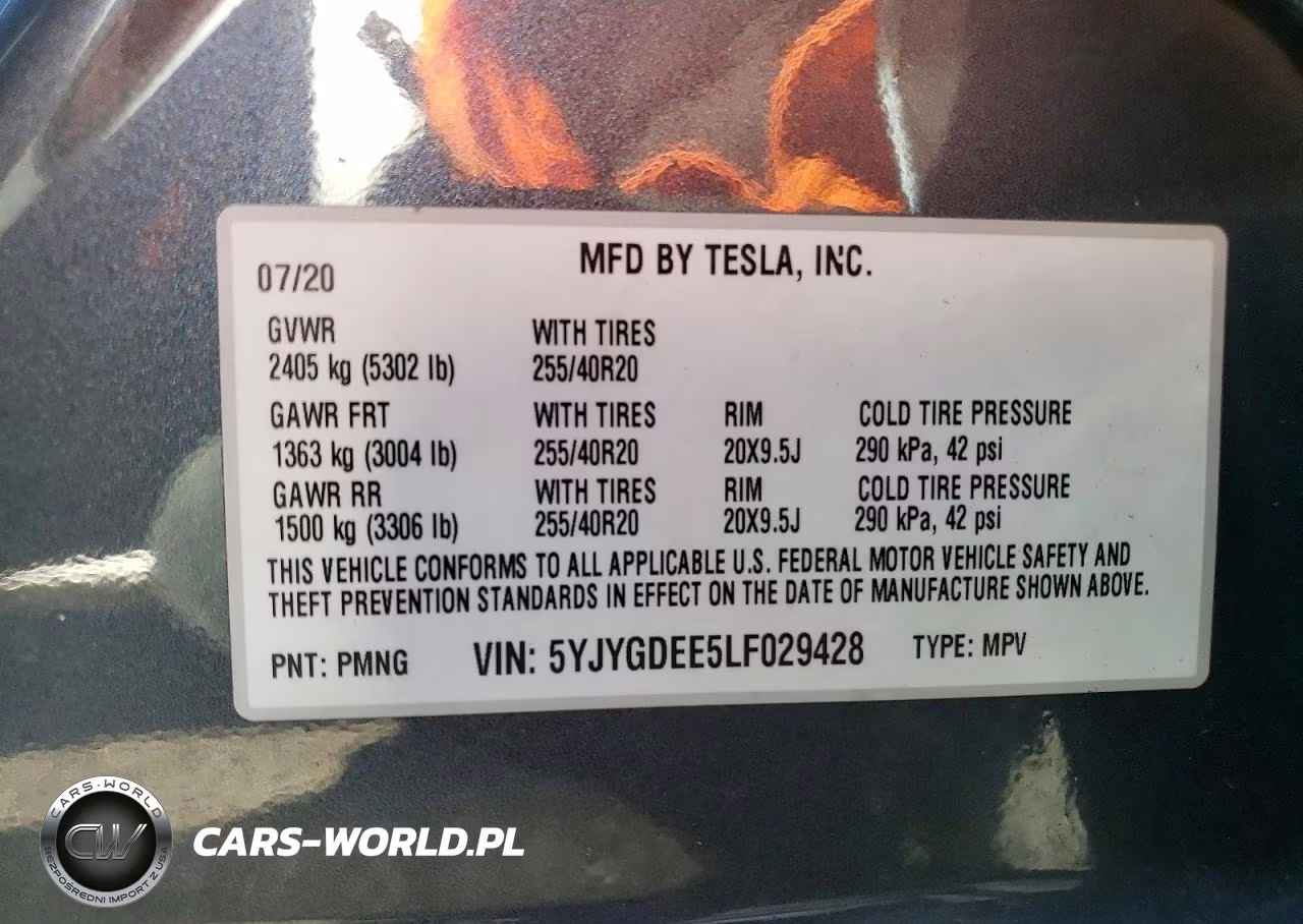 2020 Tesla Model Y VIN:5YJYGDEE5LF029428 - 13