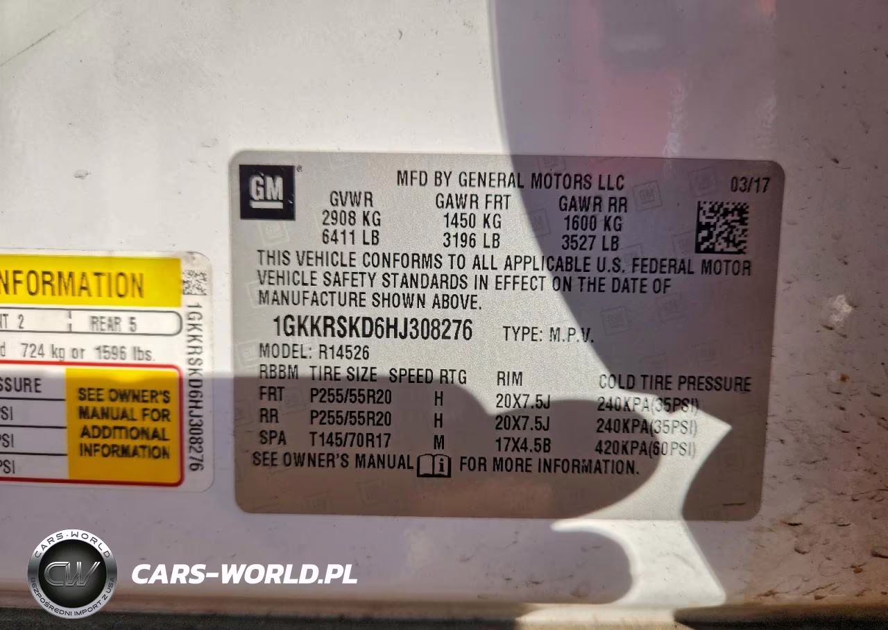 2017 GMC Acadia Limited Slt-2 VIN:1GKKRSKD6HJ308276 - 13