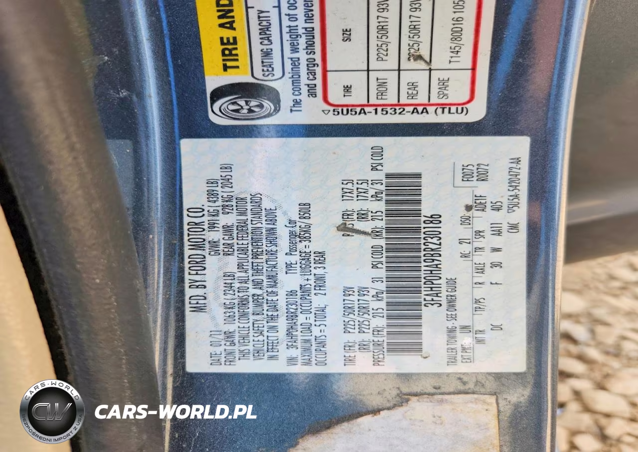 2011 Ford Fusion Se VIN:3FAHP0HA9BR230186 - 13