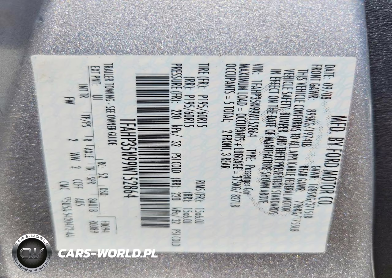 2009 Ford Focus Se VIN:1FAHP35N99W152864 - 12