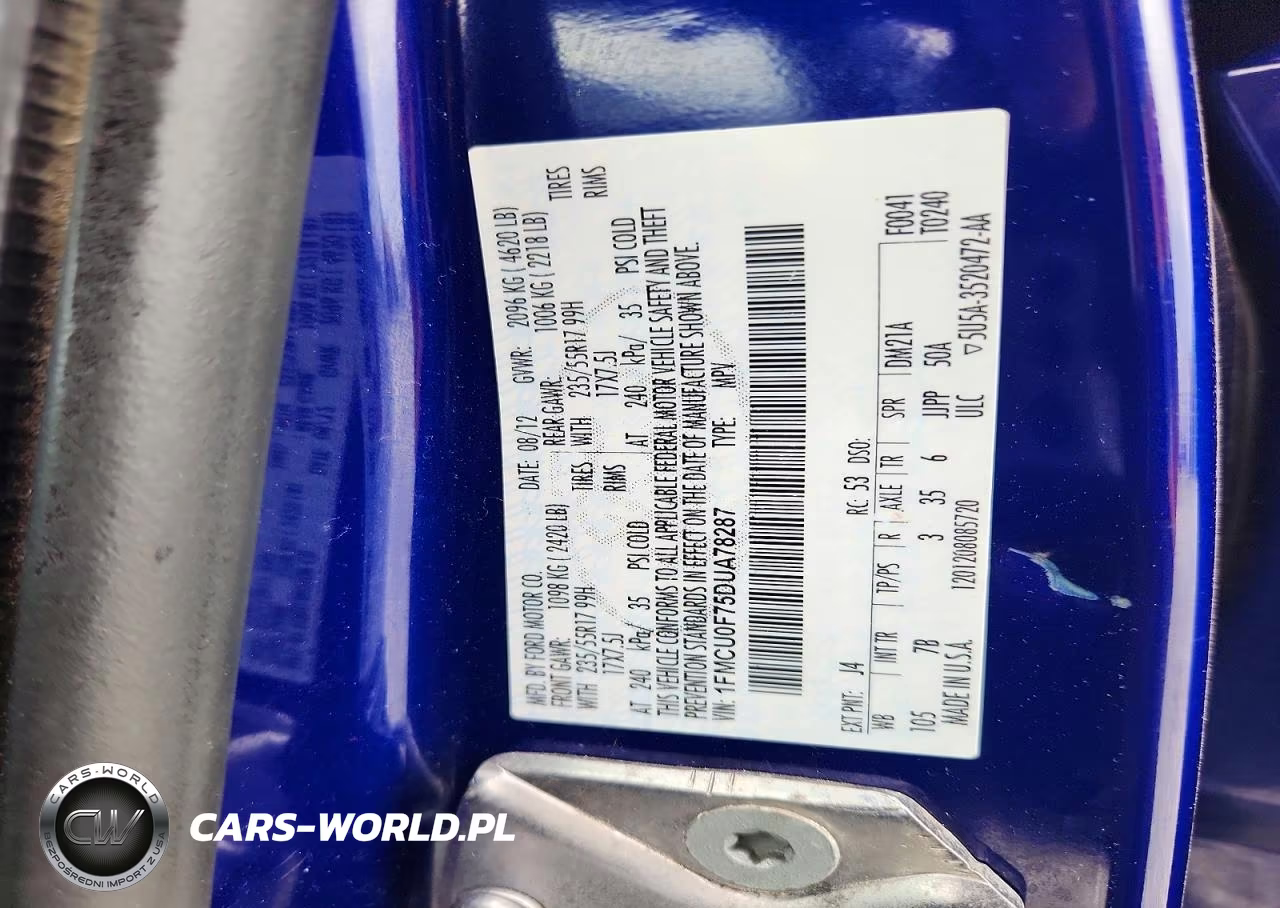 2013 FORD ESCAPE S VIN:1FMCU0F75DUA78287 - 14