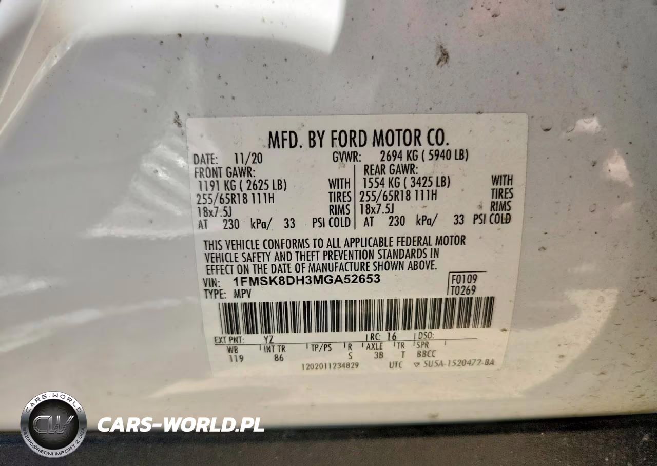 2021 Ford Explorer Xlt VIN:1FMSK8DH3MGA52653 - 13