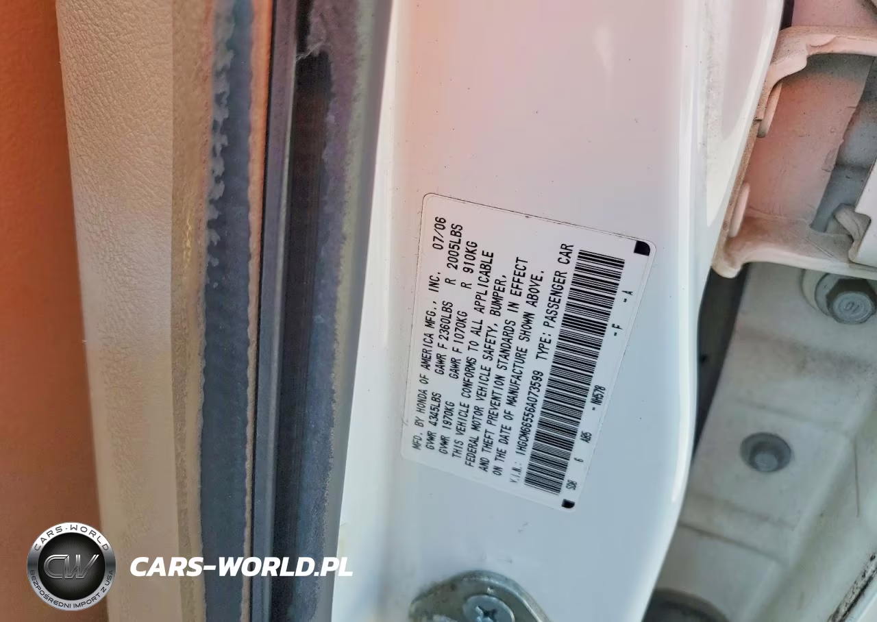 2006 Honda Accord Ex VIN:1HGCM66556A073599 - 12