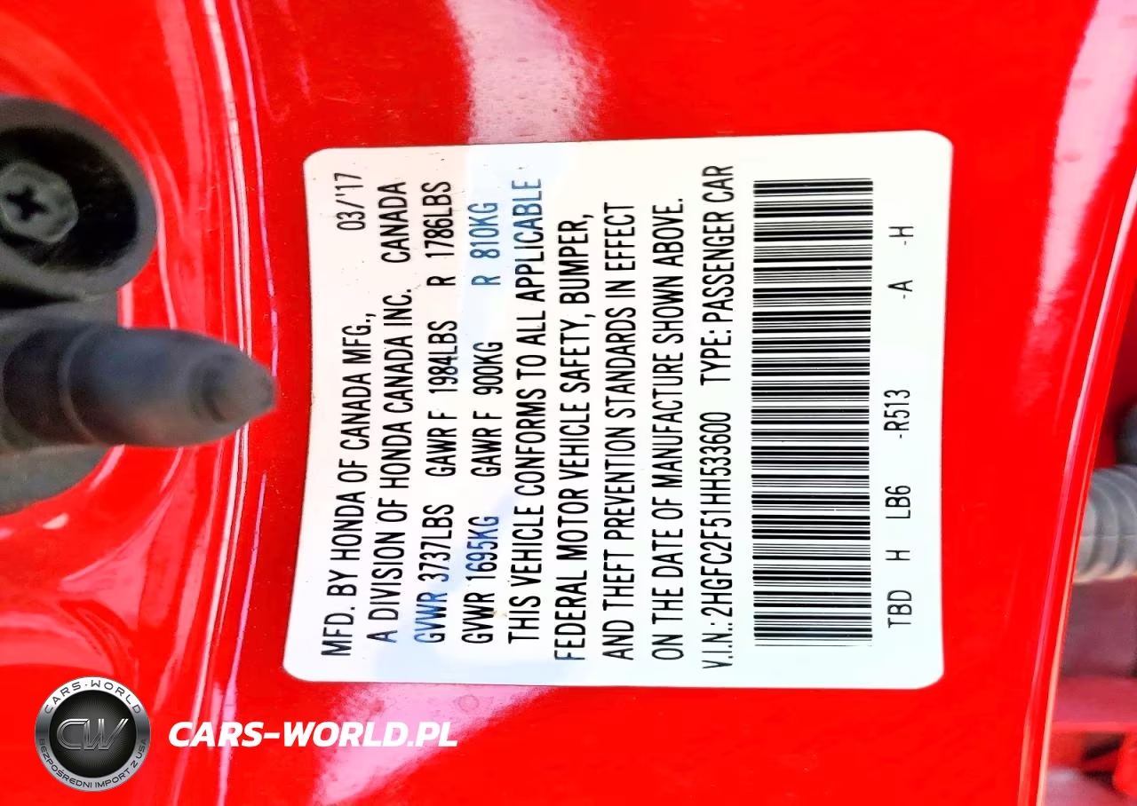 2017 Honda Civic Lx VIN:2HGFC2F51HH533600 - 12