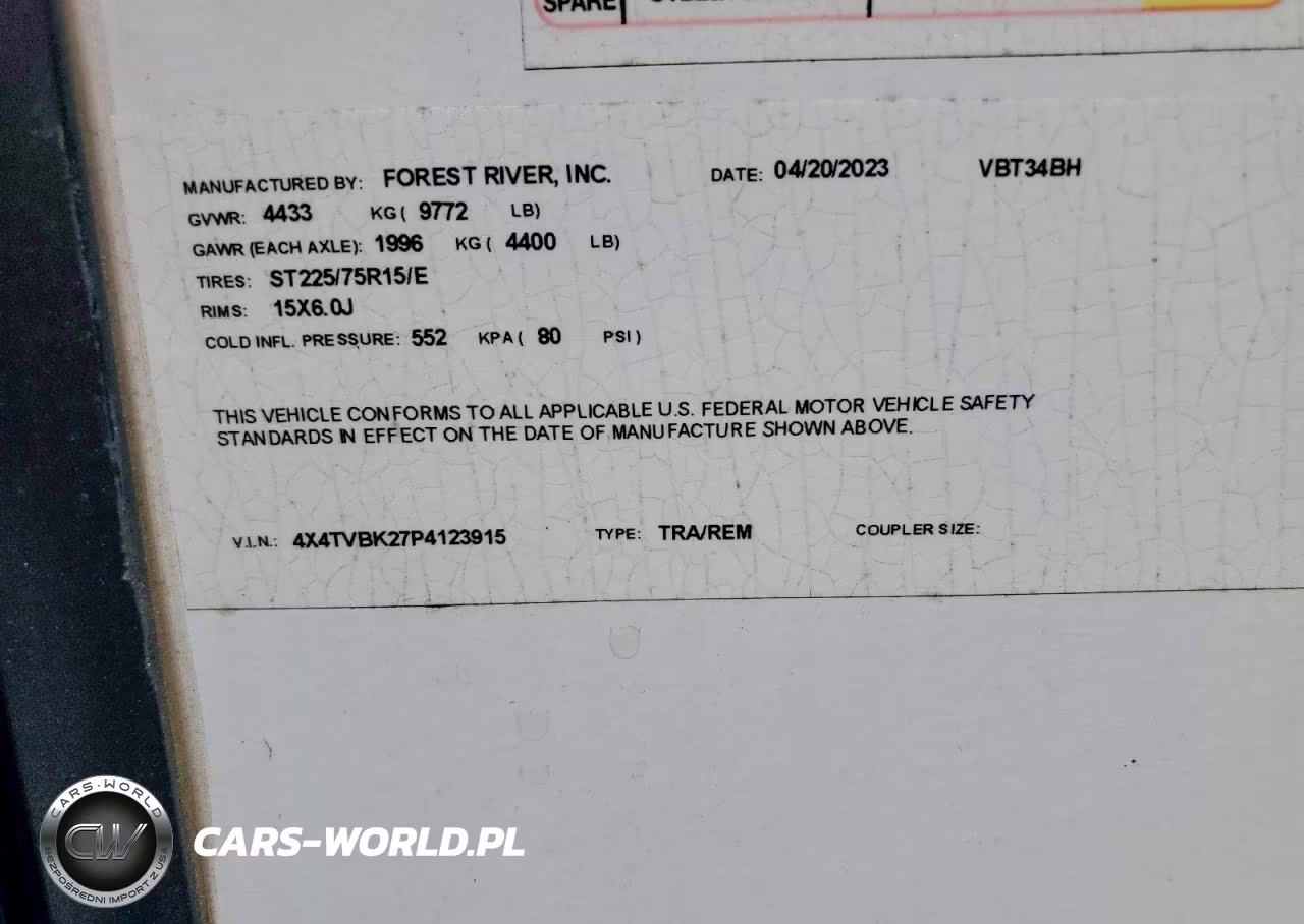 2023 Forest River Vibe Camper VIN:4X4TVBK27P4123915 - 10