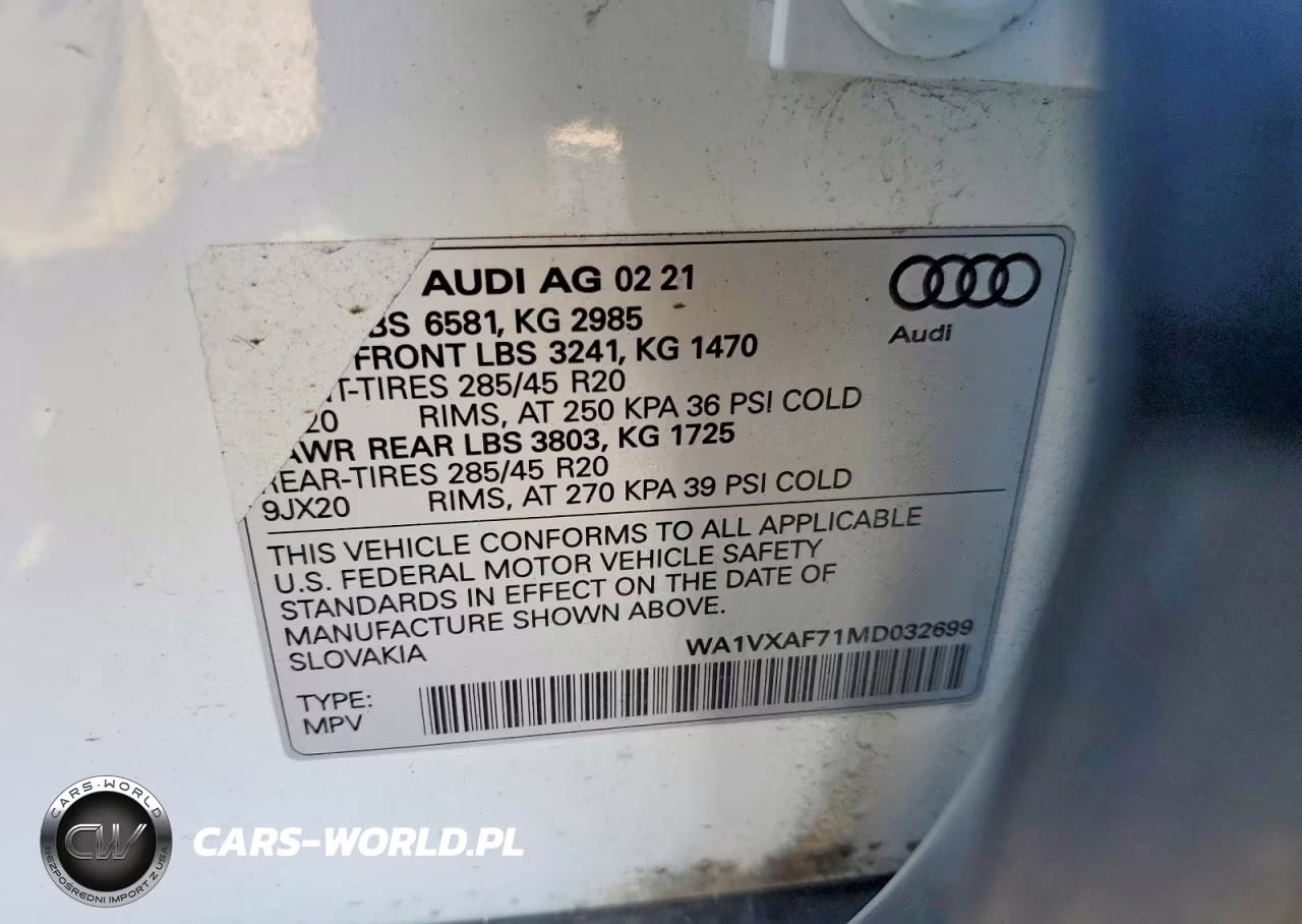 2021 Audi Q7 Prestige VIN:WA1VXAF71MD032699 - 13