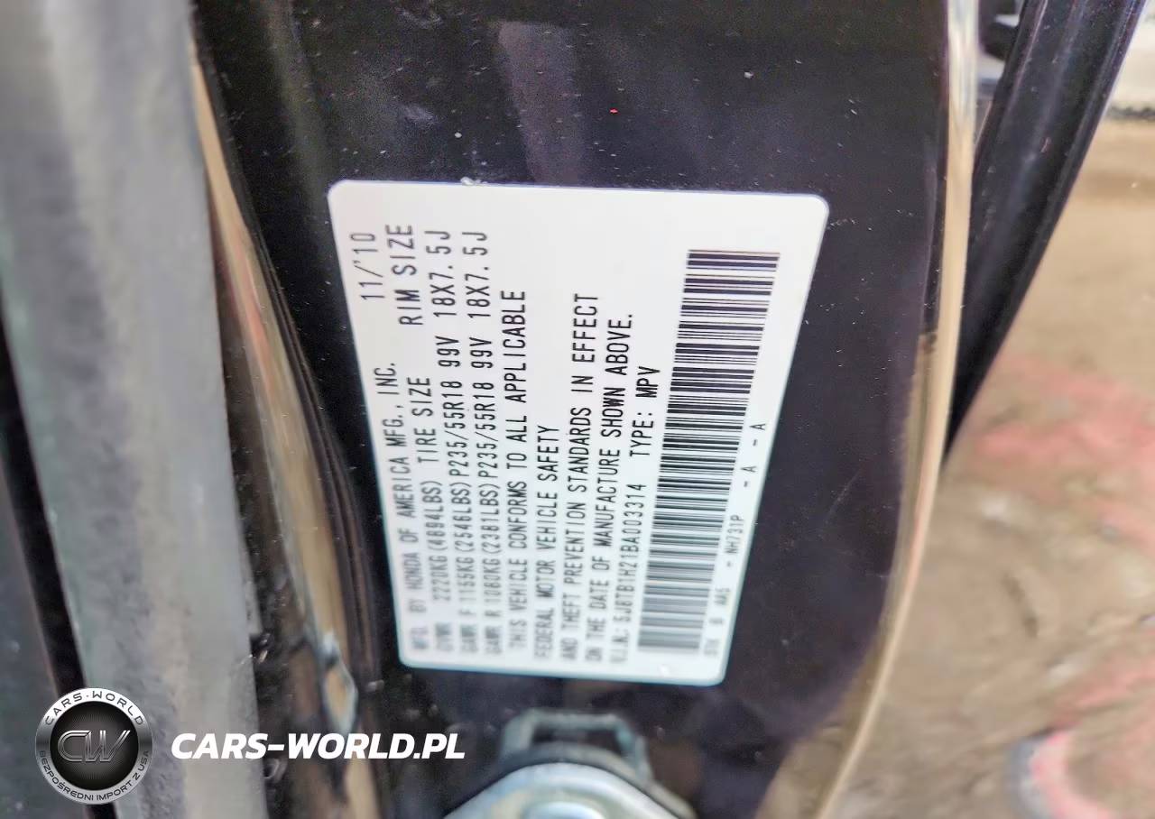 2011 Acura Rdx VIN:5J8TB1H21BA003314 - 13