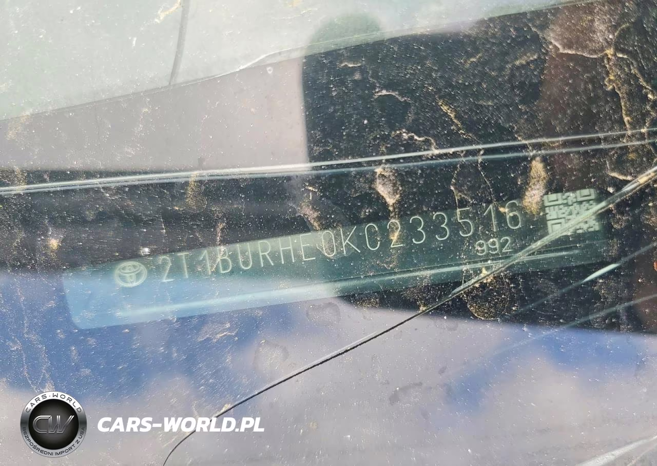 2019 Toyota Corolla Le VIN:2T1BURHE0KC233516 - 12