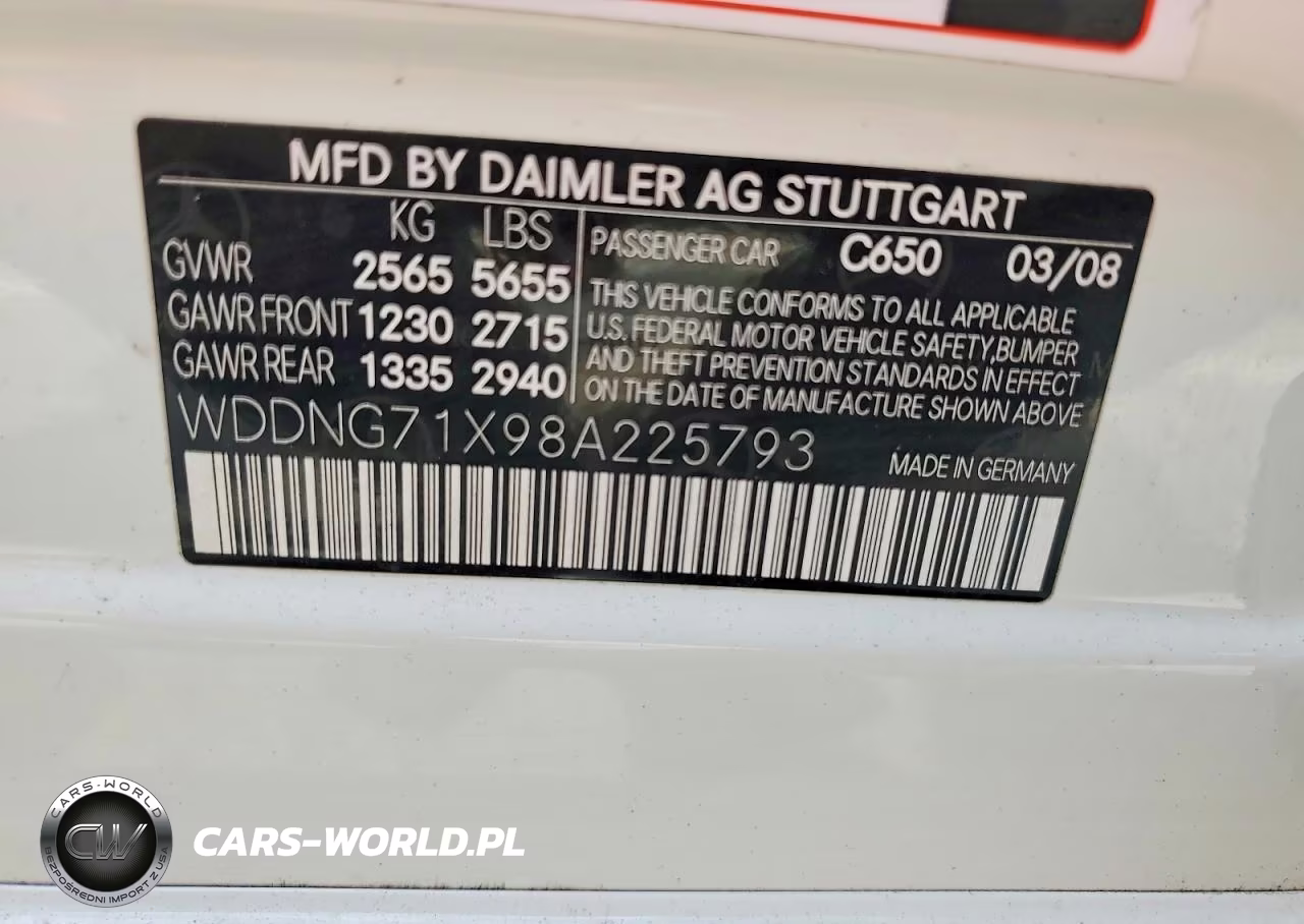 2008 Mercedes-Benz 500 VIN:WDDNG71X98A225793 - 12