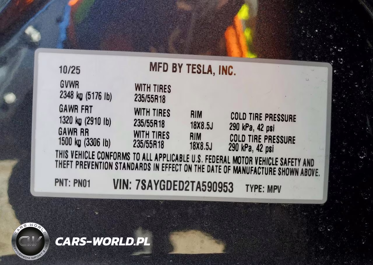 2026 Tesla Model Y VIN:7SAYGDED2TA590953 - 14