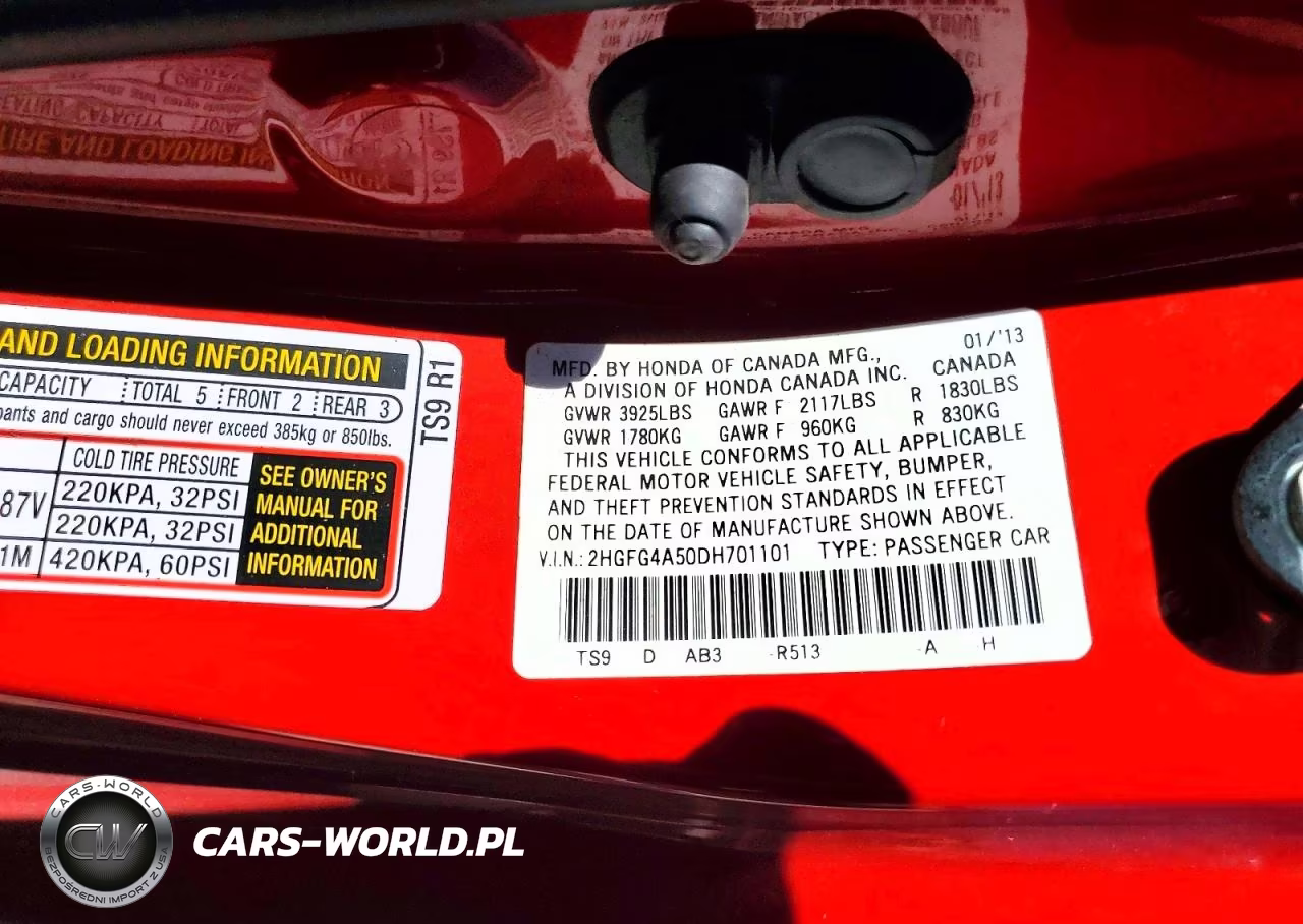 2013 Honda Civic Si VIN:2HGFG4A50DH701101 - 12