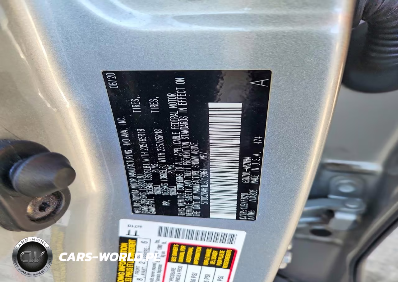 2020 Toyota Highlander L VIN:5TDCZRAH1LS016964 - 12