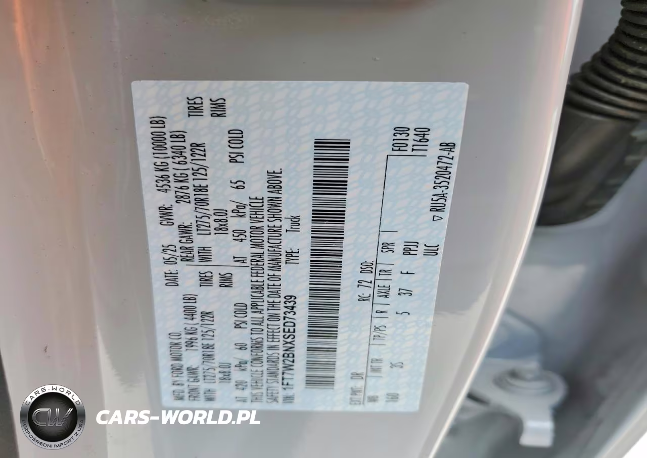 2025 Ford F250 Super Duty VIN:1FT7W2BNXSED73439 - 13