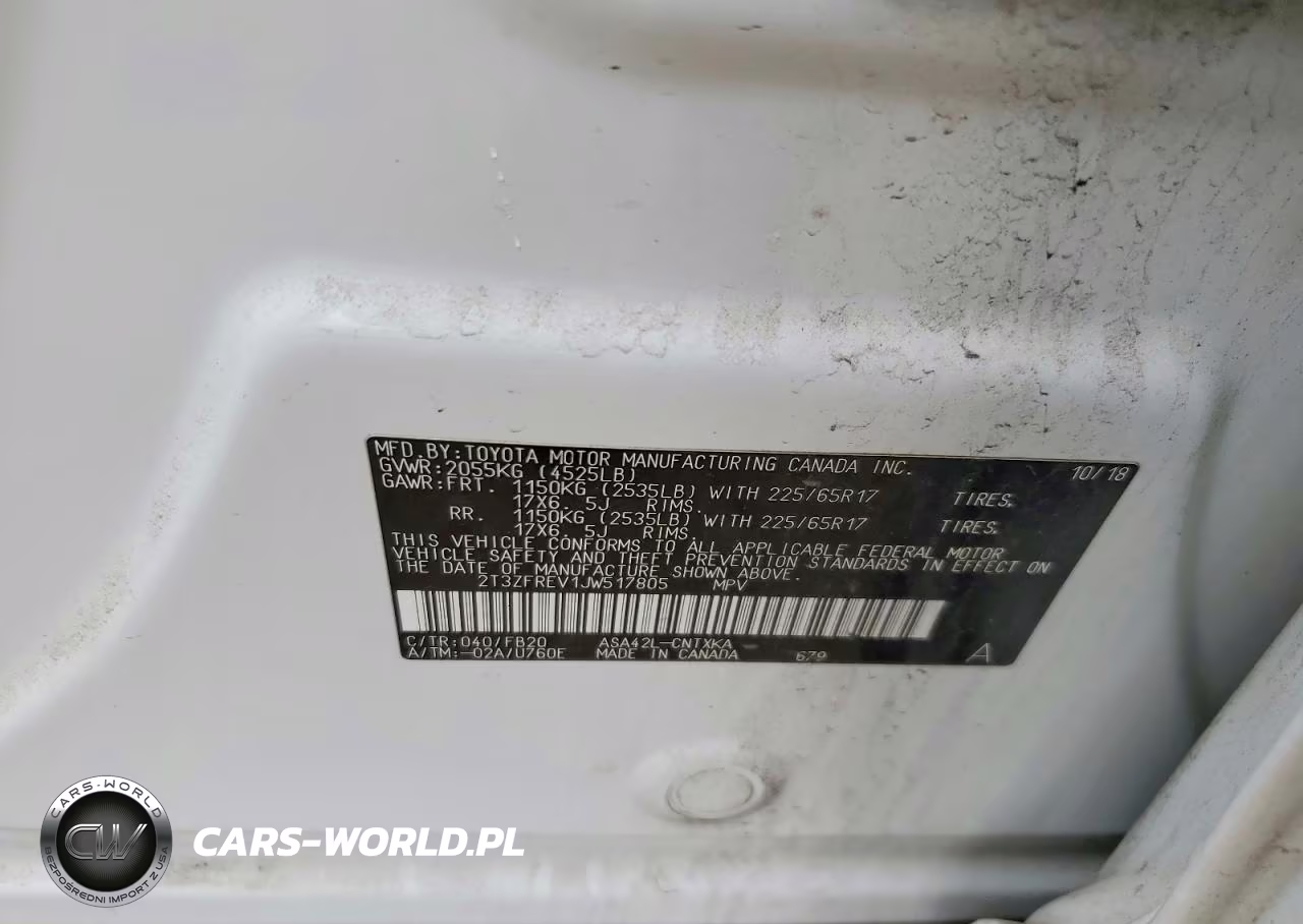 2018 Toyota Rav4 Le VIN:2T3ZFREV1JW517805 - 12