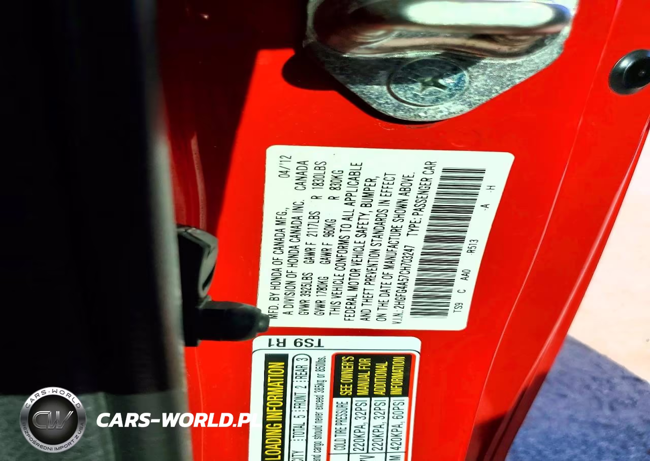 2012 Honda Civic Si VIN:2HGFG4A57CH703247 - 12