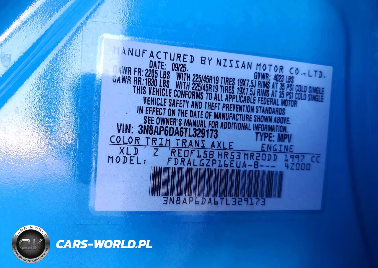 2026 Nissan Kicks Sr VIN:3N8AP6DA6TL329173 - 12