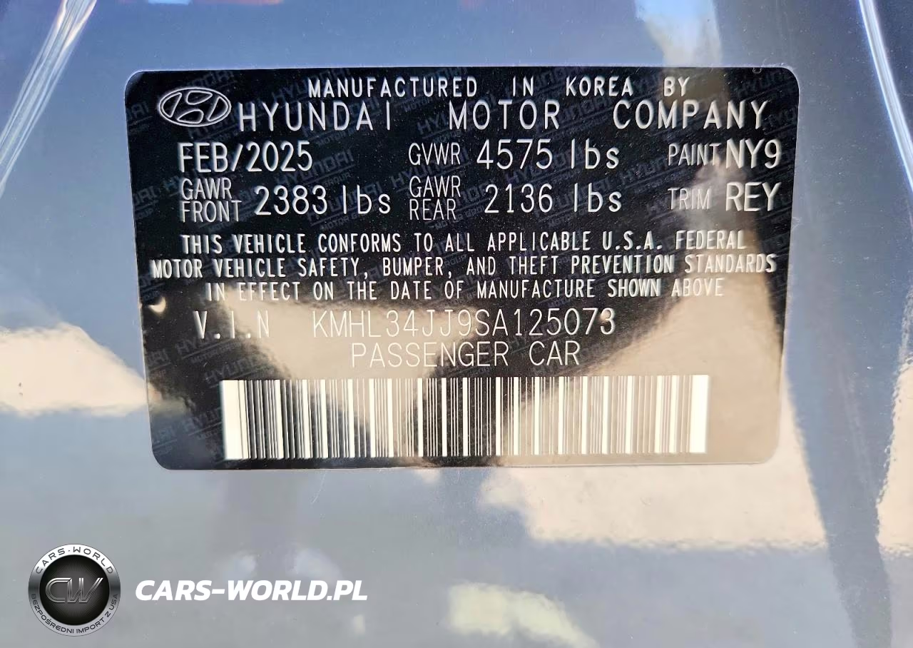 2025 Hyundai Sonata Hybrid Sel VIN:KMHL34JJ9SA125073 - 12