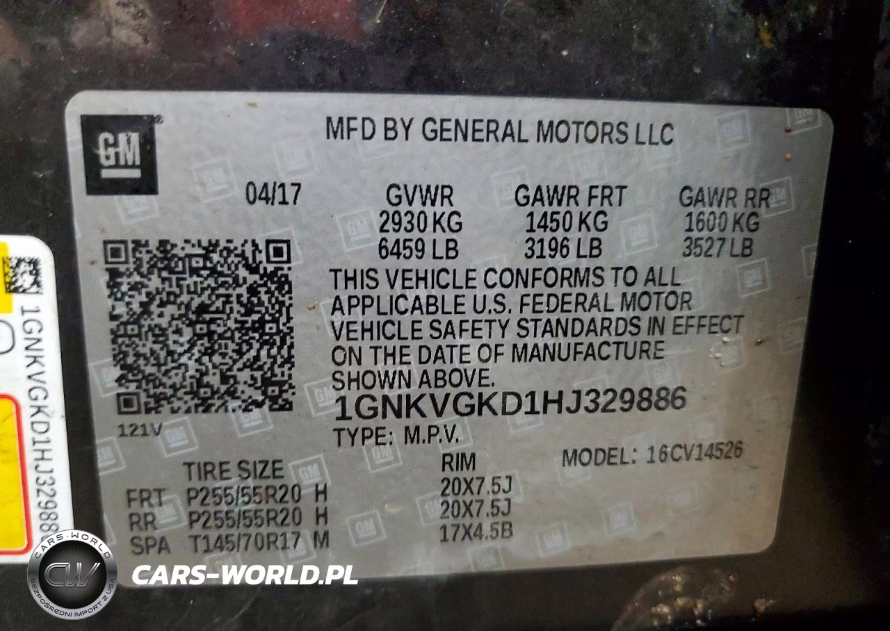 2017 Chevrolet Traverse Lt VIN:1GNKVGKD1HJ329886 - 13