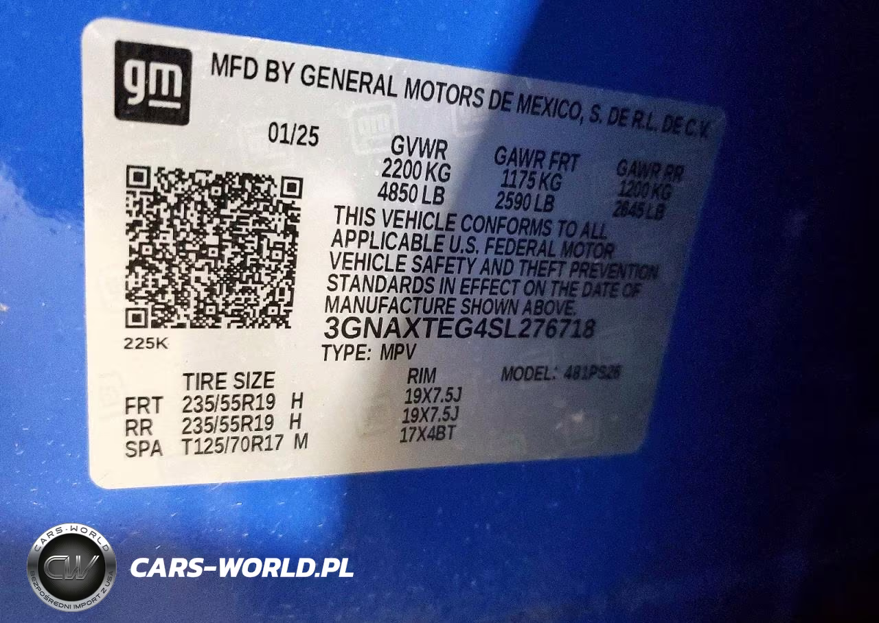 2025 Chevrolet Equinox Rs VIN:3GNAXTEG4SL276718 - 13