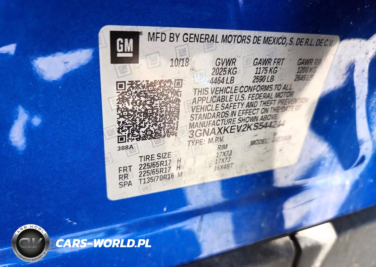 2019 Chevrolet Equinox Lt VIN:3GNAXKEV2KS544244 - 13