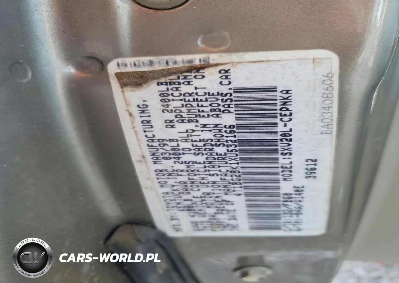 1999 Toyota Camry Le VIN:4T1BG28K1XU532166 - 12