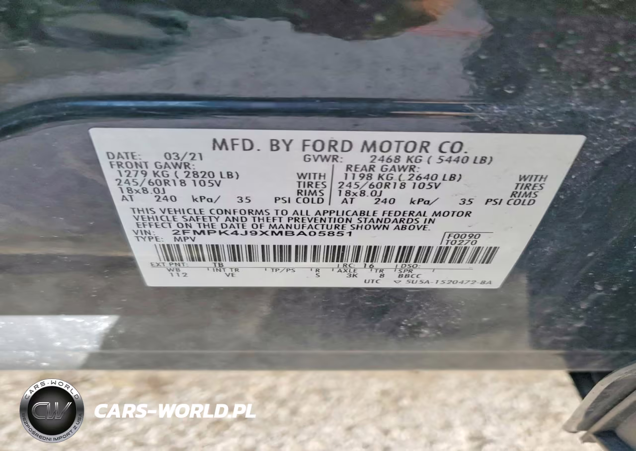 2021 Ford Edge Sel VIN:2FMPK4J9XMBA05851 - 14