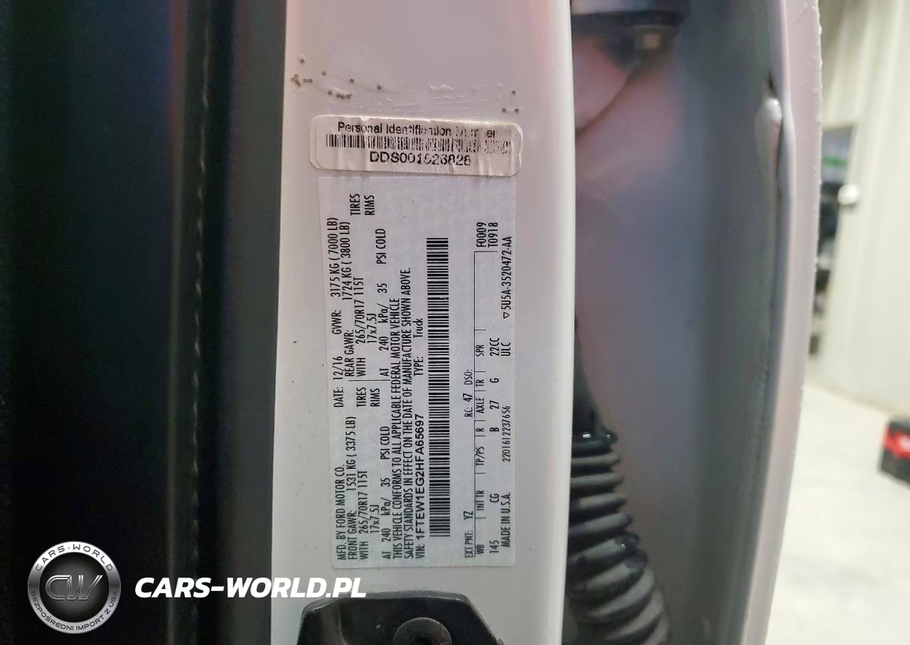 2017 Ford F150 Supercrew VIN:1FTEW1EG2HFA65697 - 12