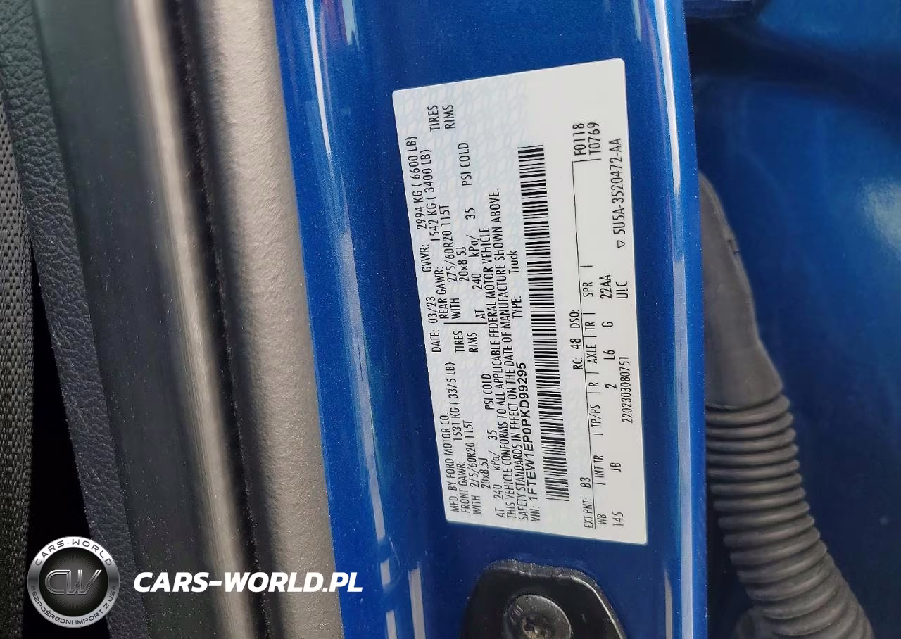 2023 Ford F150 Supercrew VIN:1FTEW1EP0PKD99295 - 12
