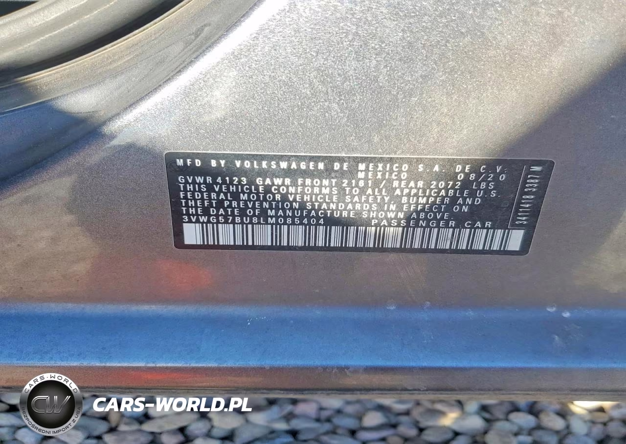2020 Volkswagen Jetta Sel Premium VIN:3VWG57BU8LM085404 - 12