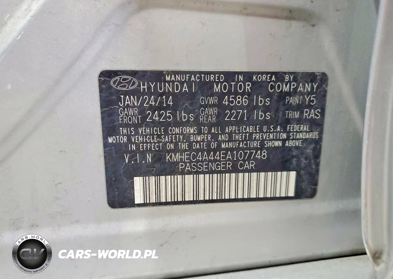 2014 Hyundai Sonata Hybrid Limited VIN:KMHEC4A44EA107748 - 12