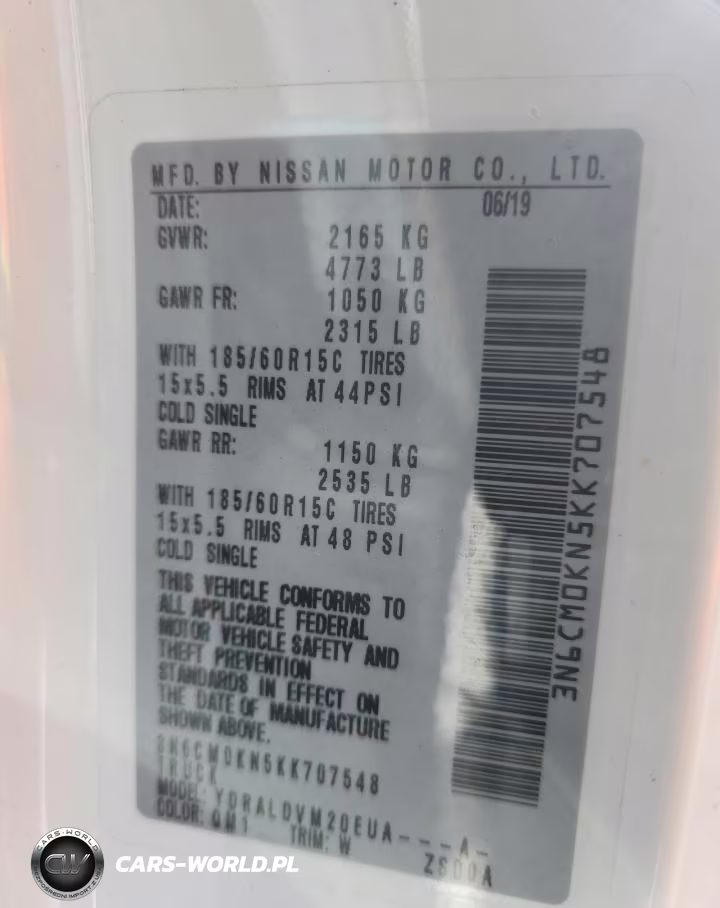 2019 Nissan Nv200 S VIN:3N6CM0KN5KK707548 - 13