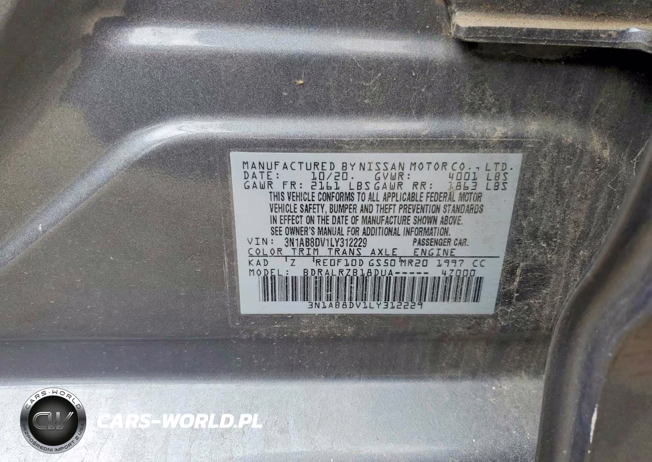 2020 Nissan Sentra Sr VIN:3N1AB8DV1LY312229 - 12