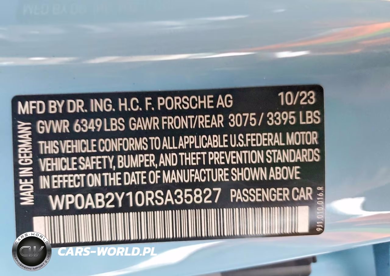 2024 Porsche Taycan 4S VIN:WP0AB2Y10RSA35827 - 12