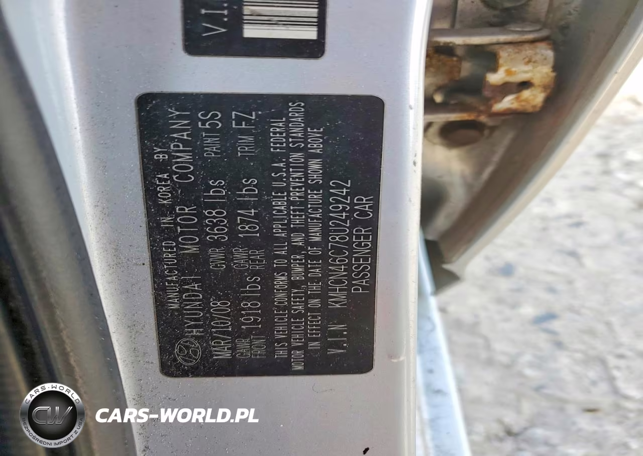 2008 Hyundai Accent Gls VIN:KMHCN46C78U249242 - 12