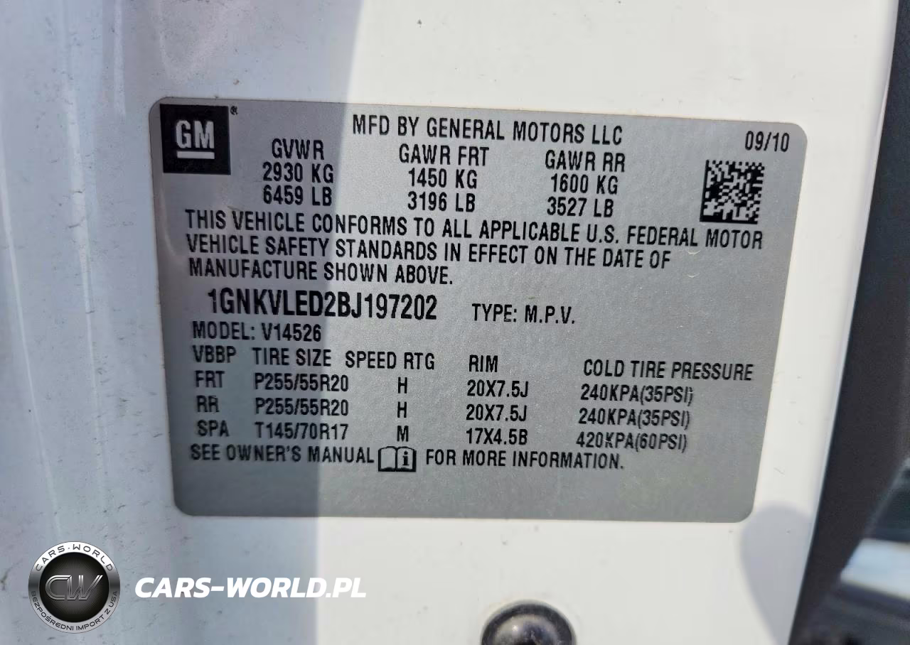 2011 Chevrolet Traverse Ltz VIN:1GNKVLED2BJ197202 - 13