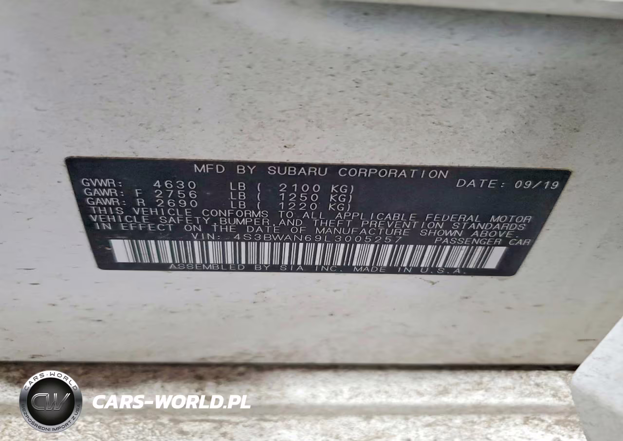 2020 Subaru Legacy Limited VIN:4S3BWAN69L3005257 - 12