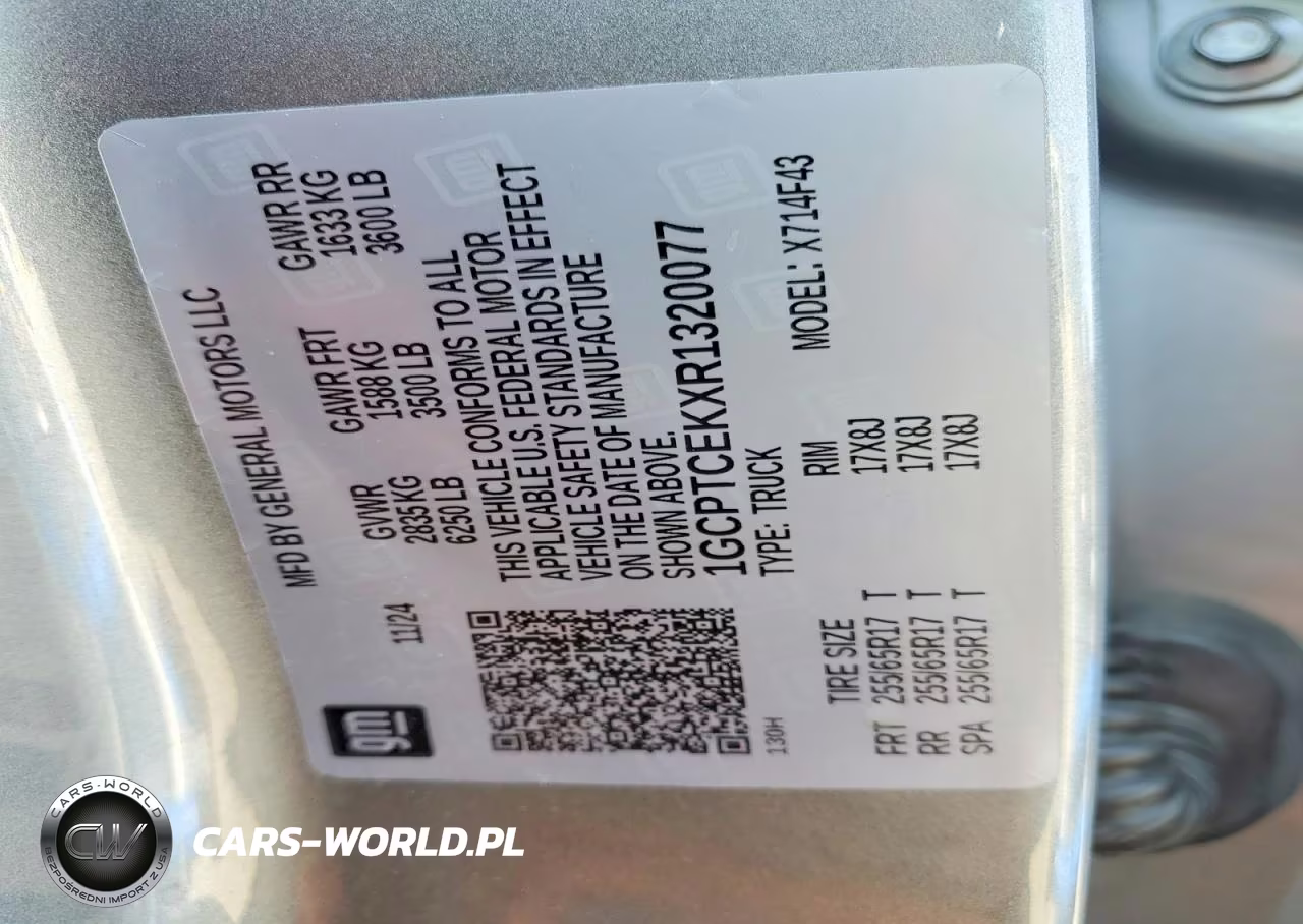 2024 Chevrolet Colorado Lt VIN:1GCPTCEKXR1320077 - 13