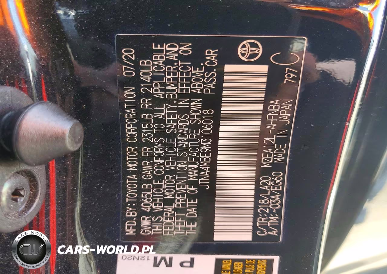 2021 Toyota Corolla Hatchback Xse VIN:JTNA4MBE9M3106018 - 13