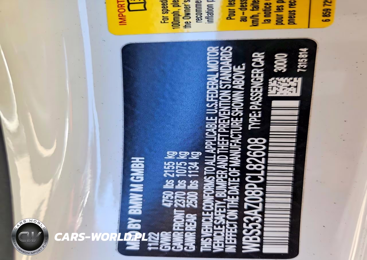 2023 BMW M4 VIN:WBS53AZ08PCL82608 - 13