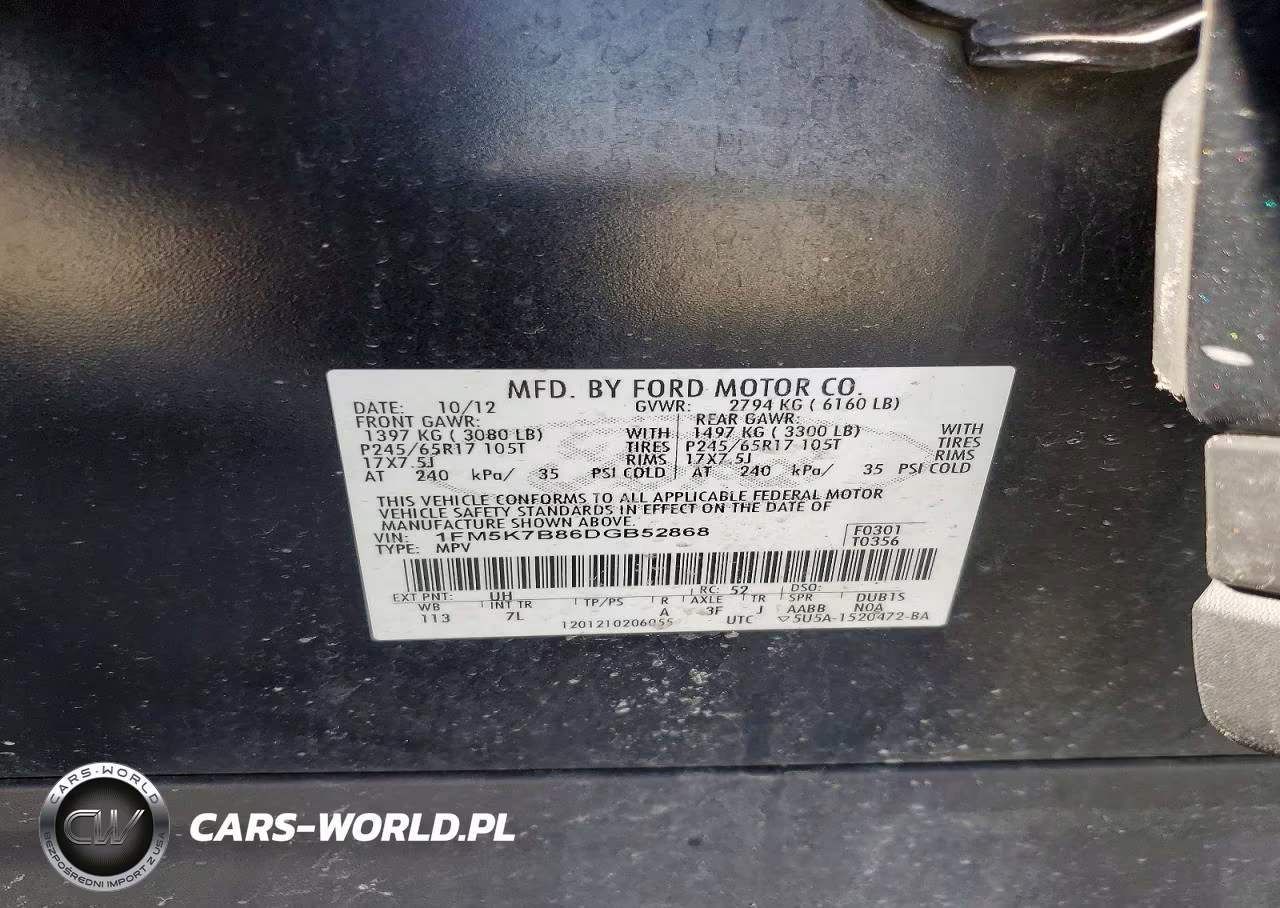 2013 Ford Explore VIN:1FM5K7B86DGB52868 - 13
