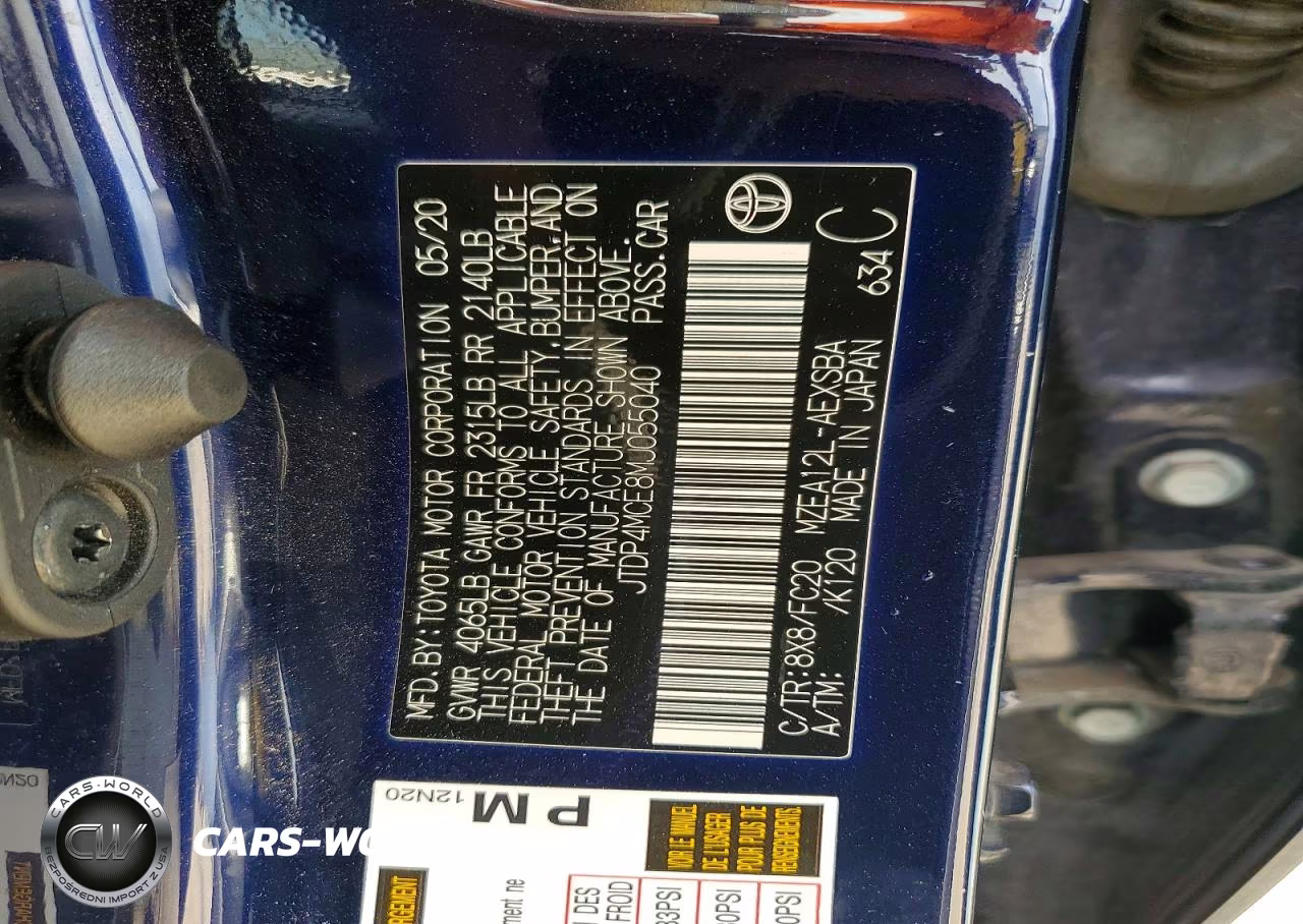 2021 Toyota Corolla Se VIN:JTDP4MCE8MJ055040 - 13