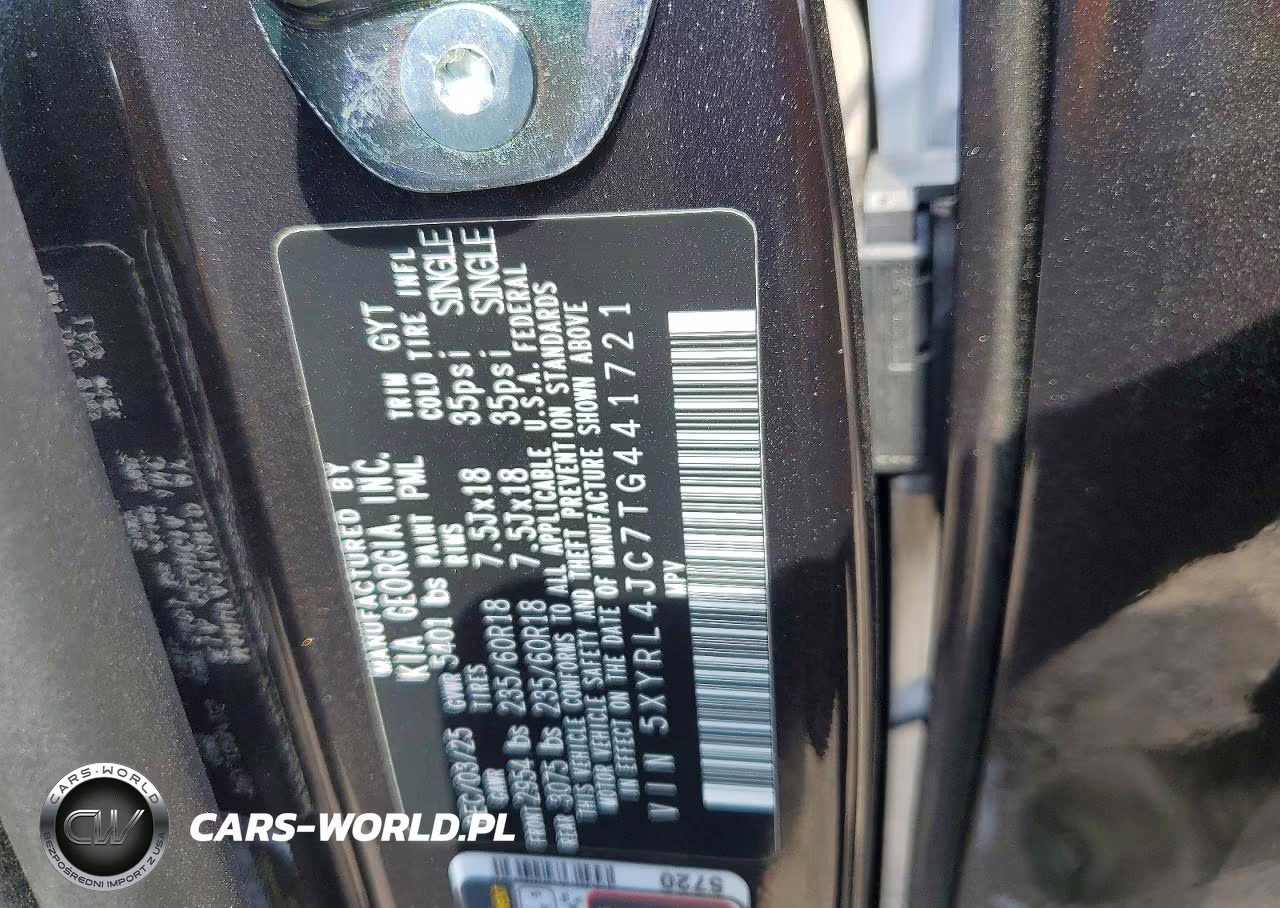 2026 Kia Sorento S VIN:5XYRL4JC7TG441721 - 12