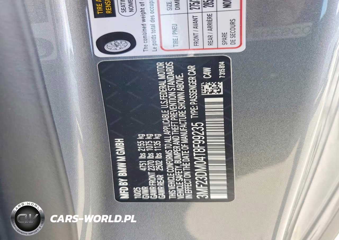 2026 BMW M2 VIN:3MF23DM04T8F99235 - 13