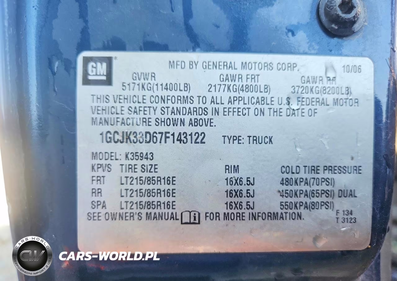2007 Chevrolet Silverado Ltz Flatbed Truck VIN:1GCJK33D67F143122 - 12