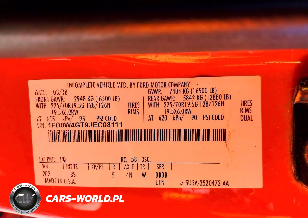 2018 Ford F450 Super Duty VIN:1FD0W4GT9JEC08111 - 12