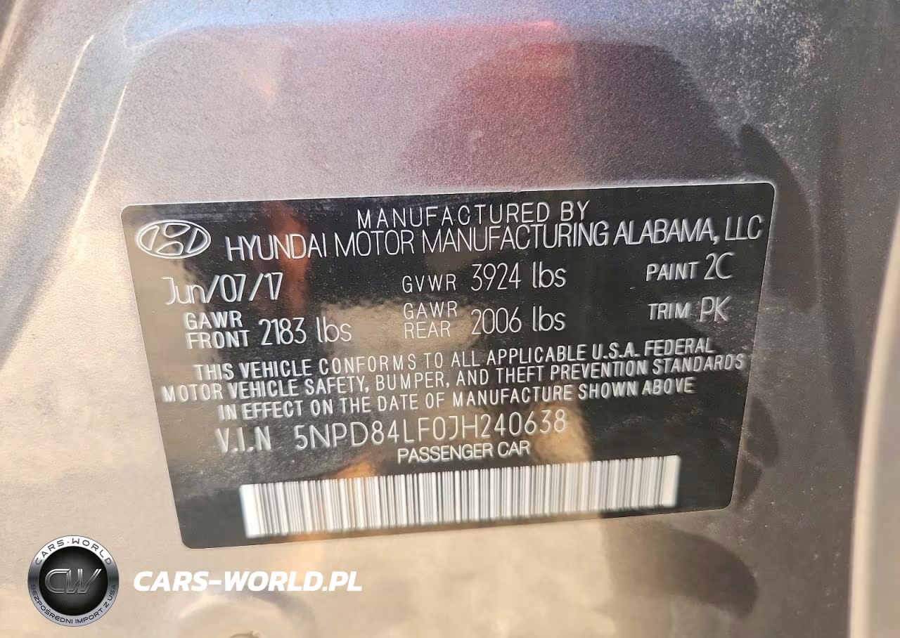 2018 Hyundai Elantra Sel VIN:5NPD84LF0JH240638 - 12
