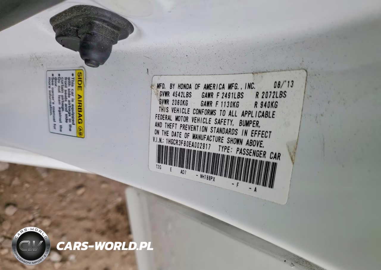 2014 Honda Accord VIN:1HGCR3F80EA002917 - 12